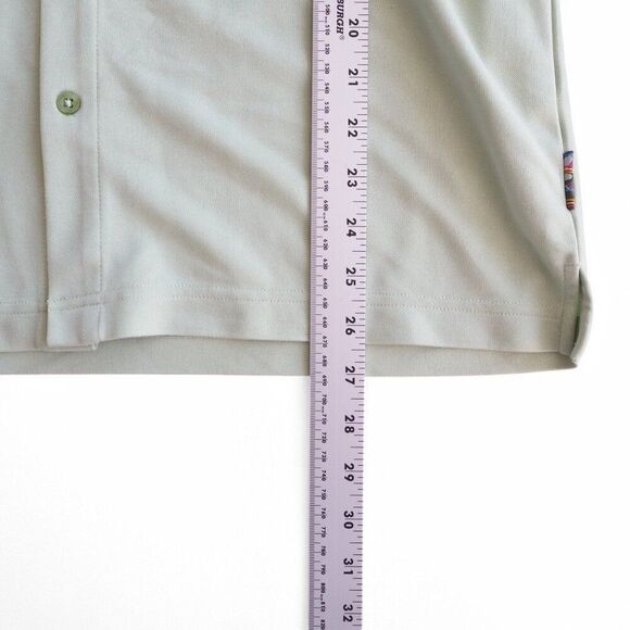 Quicksilver Vintage Y2K Collared Button-up SS Shirt Mint Green Men's Small (S) - Picture 8 of 8